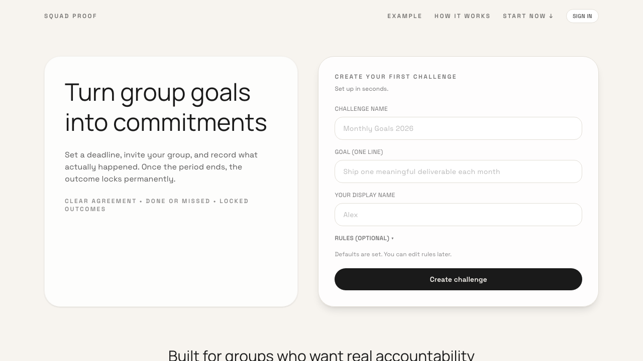 Squad Proof screenshot